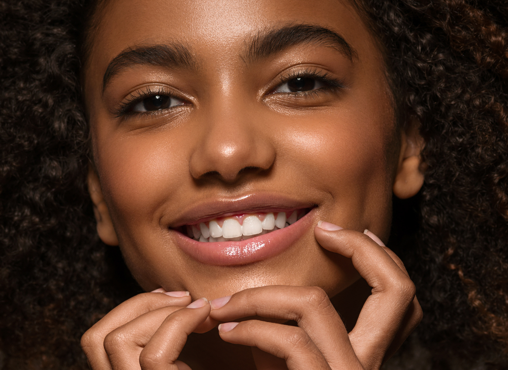close up of beautiful woman